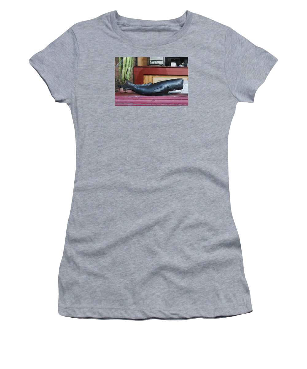 Sperm Whale Women's T-Shirt featuring the photograph Office Whale by David Ralph Johnson