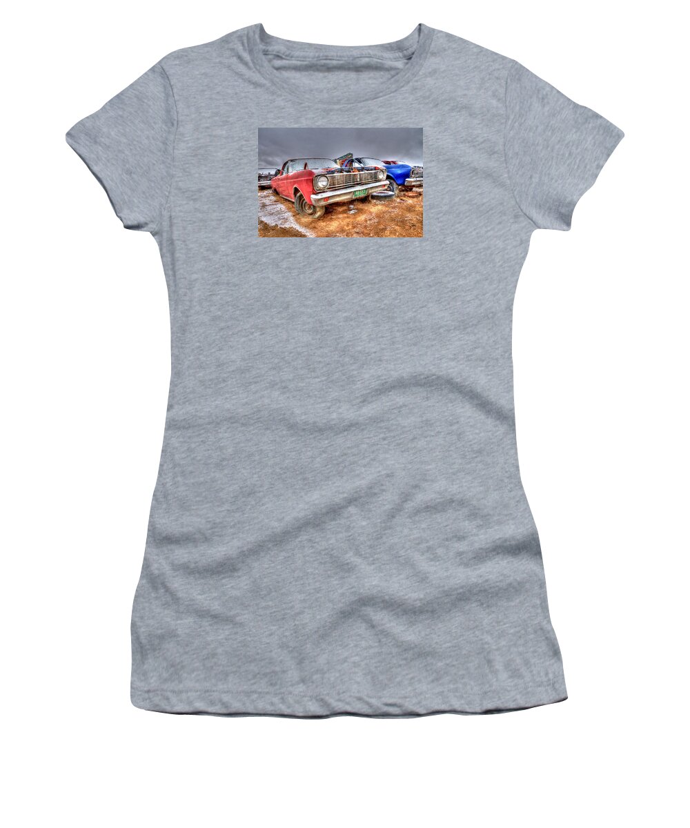 Salvage Yard Women's T-Shirt featuring the photograph O'l Red by Craig Incardone