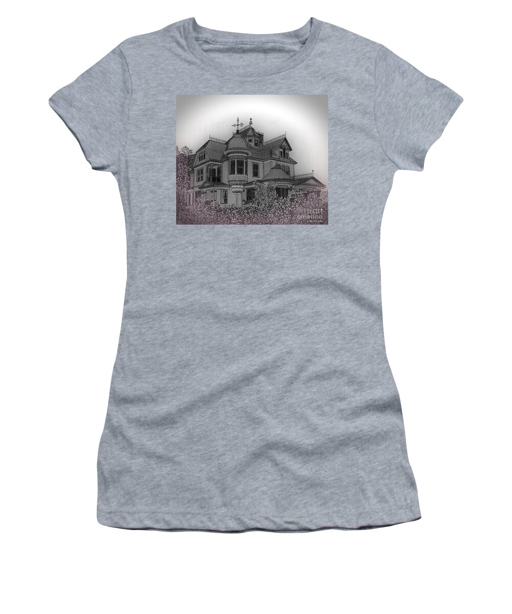 Architecture Women's T-Shirt featuring the digital art Aristocrat by Megan Dirsa-DuBois