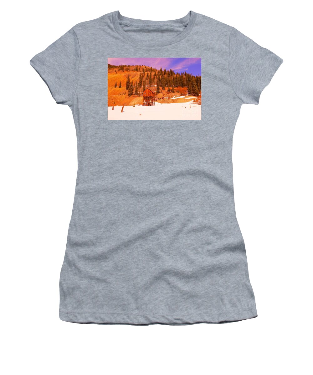 Mine Women's T-Shirt featuring the photograph Old Colorado mind entrance by Jeff Swan