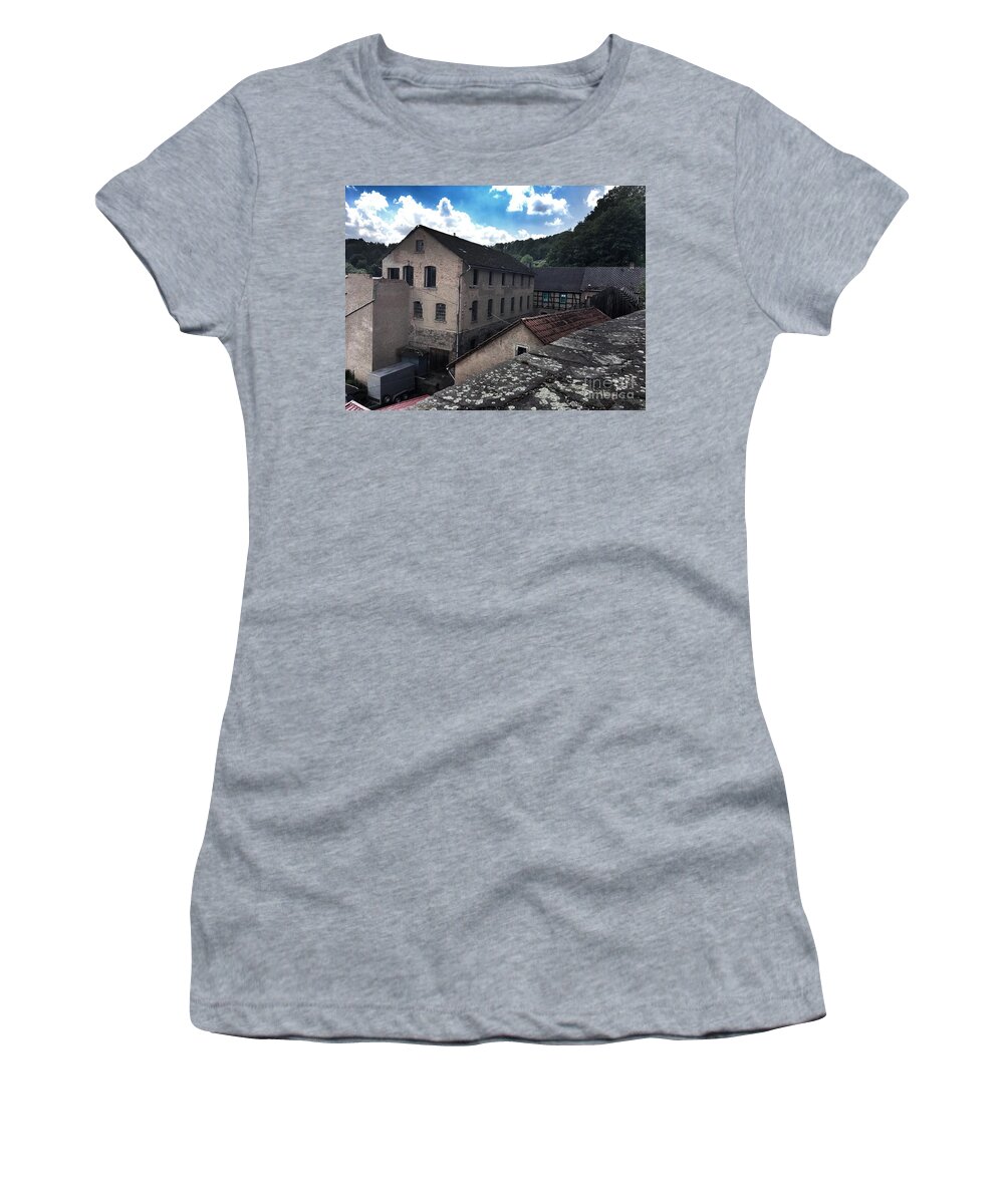 Old Women's T-Shirt featuring the photograph Old factory by Eva-Maria Di Bella