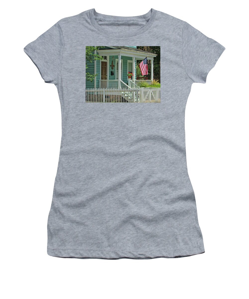 Victor Montgomery Women's T-Shirt featuring the photograph Old Glory by Vic Montgomery