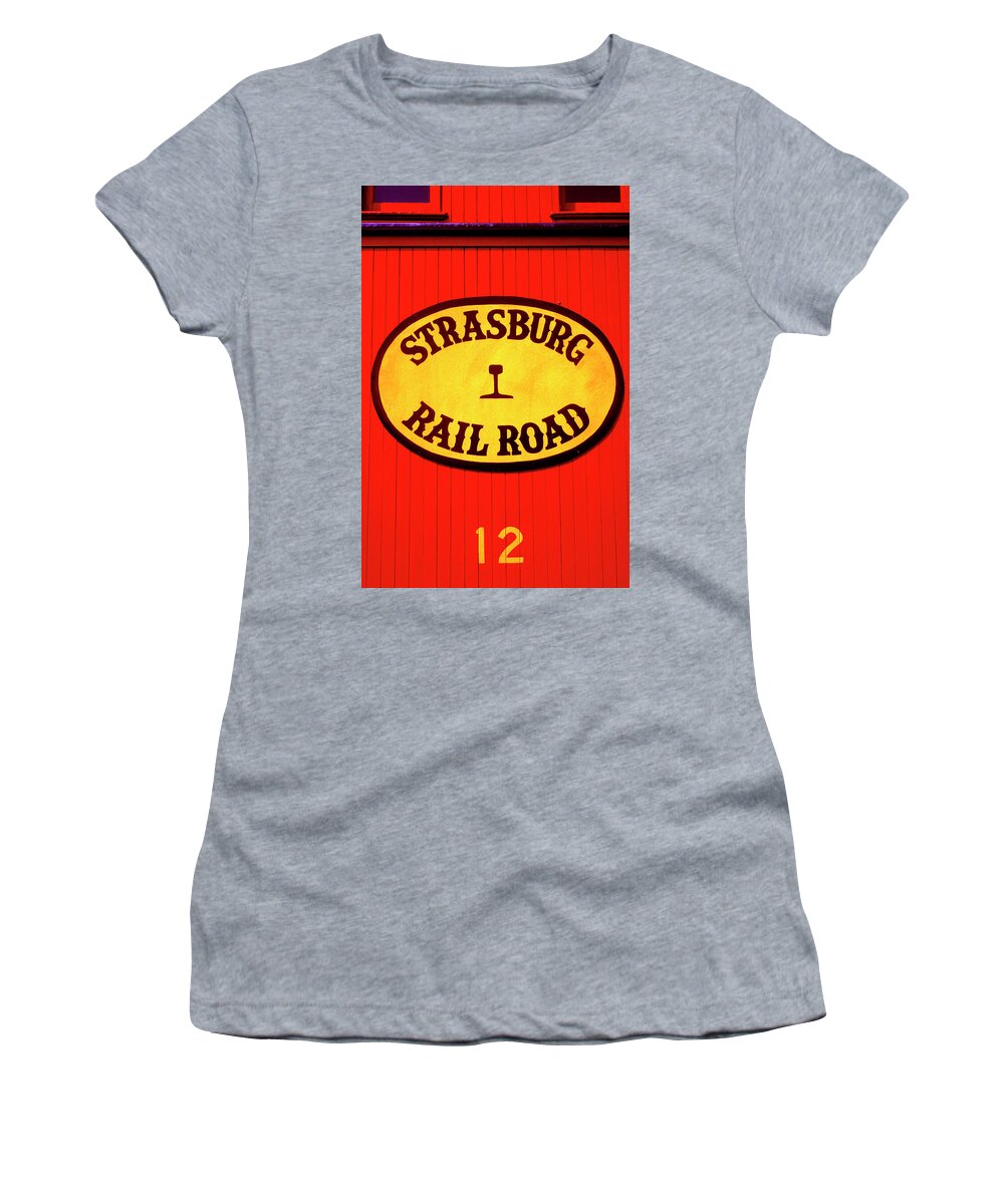 Railroad Women's T-Shirt featuring the photograph Old Number 12 by Paul W Faust - Impressions of Light