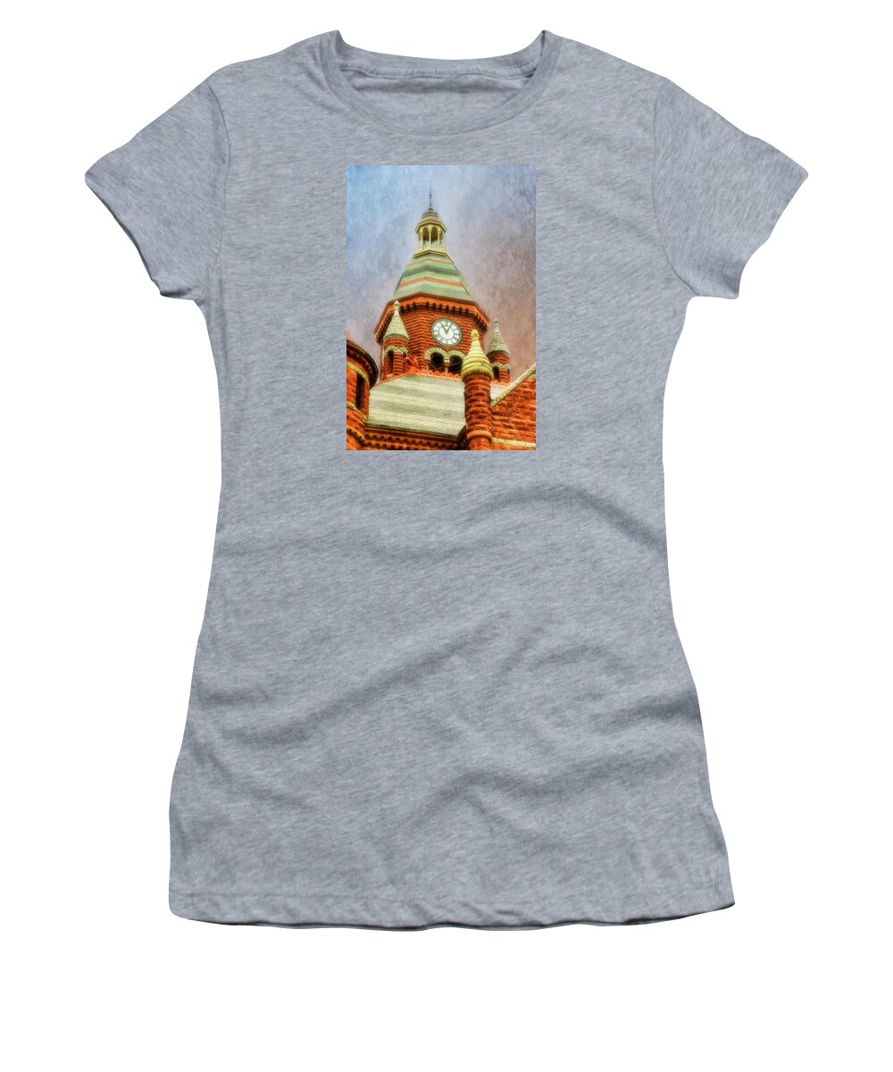 Courthouse Women's T-Shirt featuring the photograph Old Red by Joan Bertucci