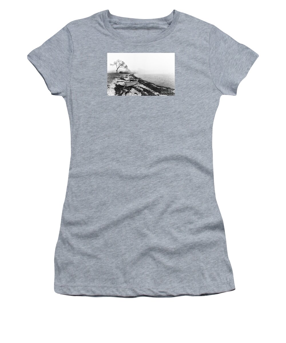 Boat Women's T-Shirt featuring the photograph Old rowing boat by Jane Rix