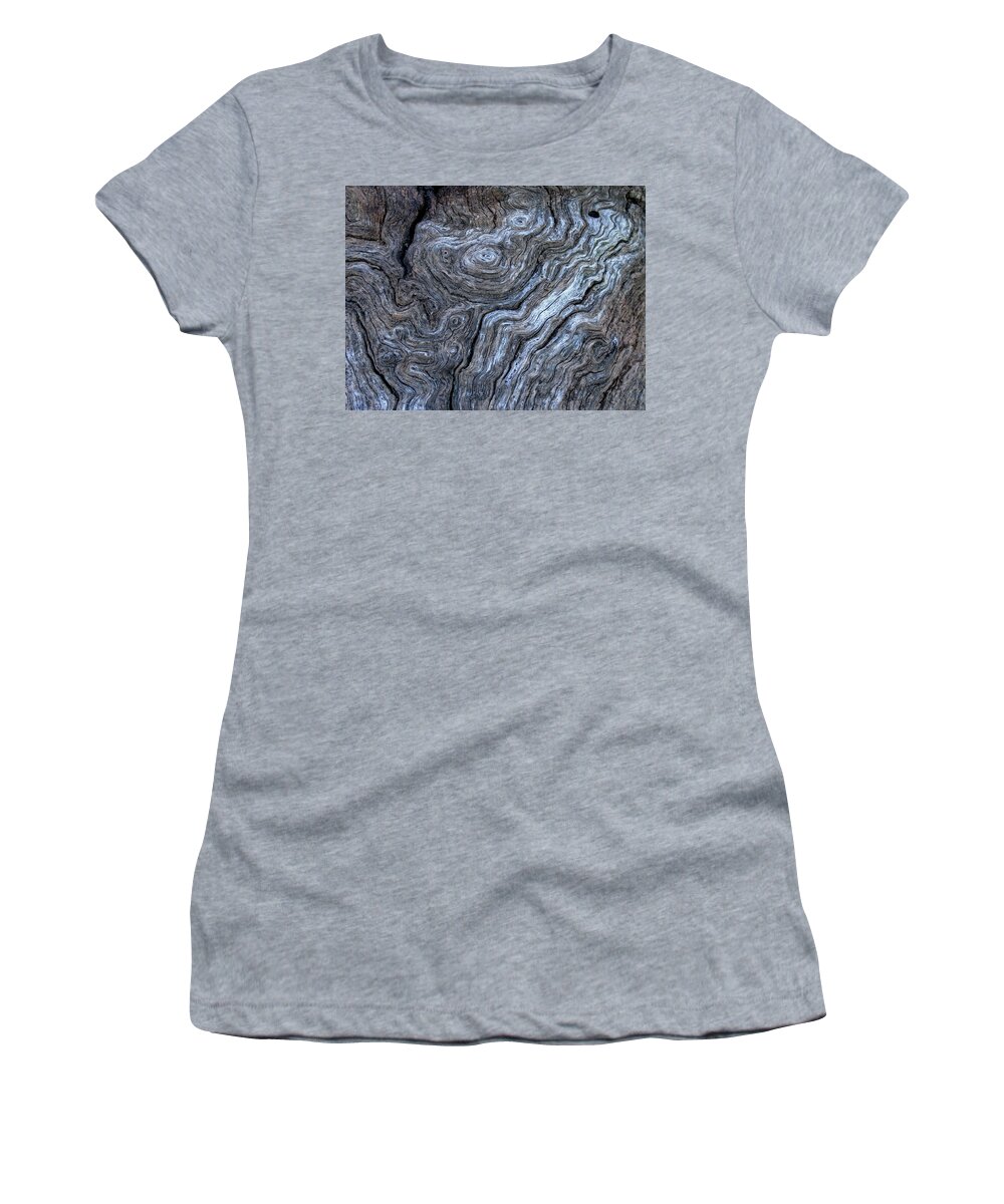 Abstract Women's T-Shirt featuring the photograph Old Wood by Ira Marcus
