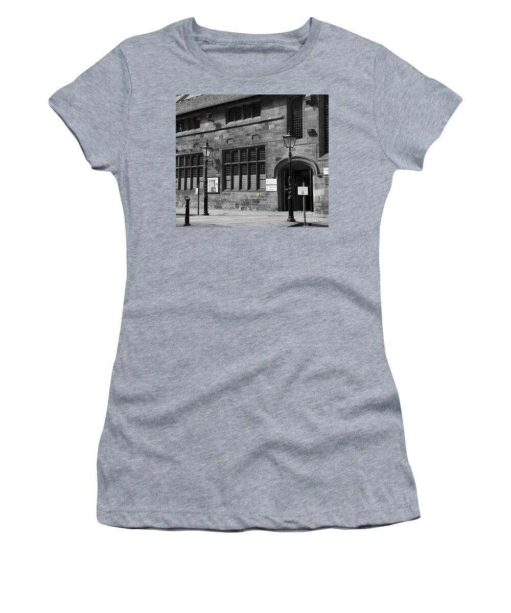 Lamppost Women's T-Shirt featuring the photograph On guard. by Elena Perelman