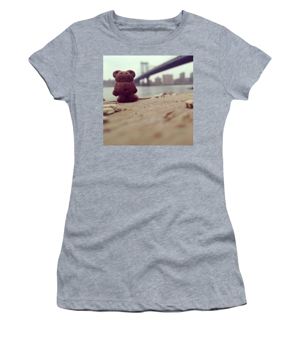 Scenery Women's T-Shirt featuring the photograph one Word Can End A Fight; One Hug Can by Michelle Rogers