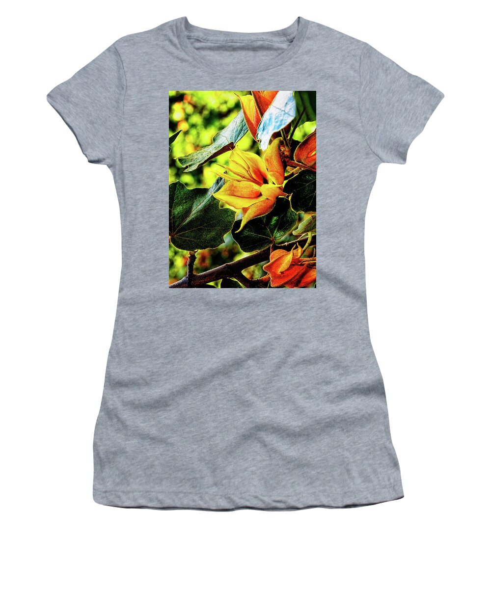 Orange Women's T-Shirt featuring the photograph Orange glory by Camille Lopez