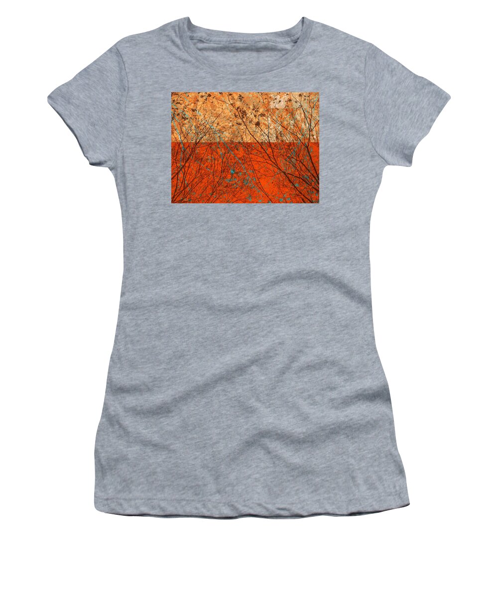 Tree Women's T-Shirt featuring the photograph Orange Meditation by Andy Rhodes