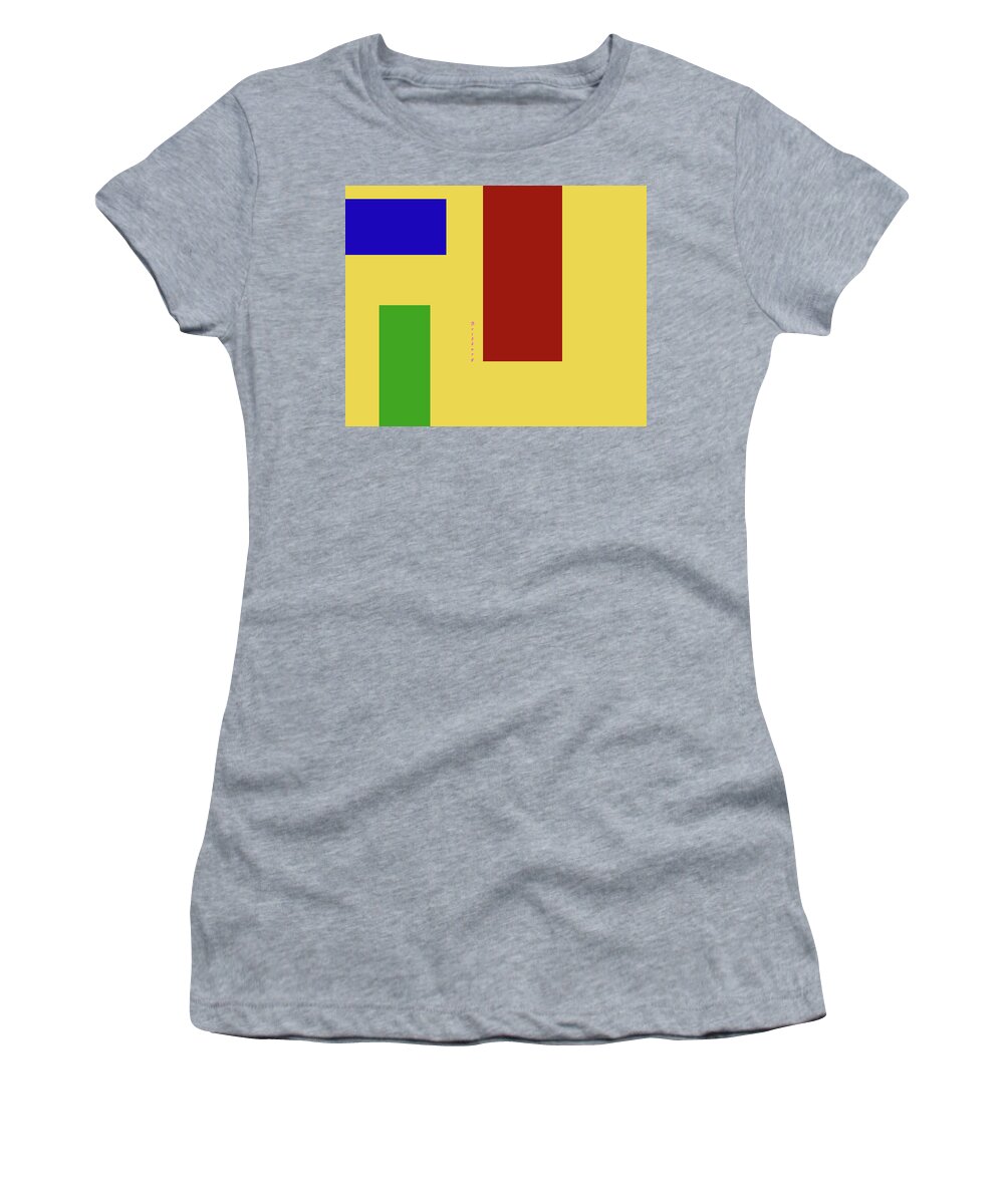 Postmodernism Women's T-Shirt featuring the digital art Oranges by David Bridburg