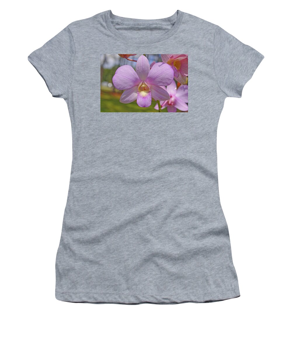 Orchid Women's T-Shirt featuring the photograph Orchid Flower by Kenneth Albin