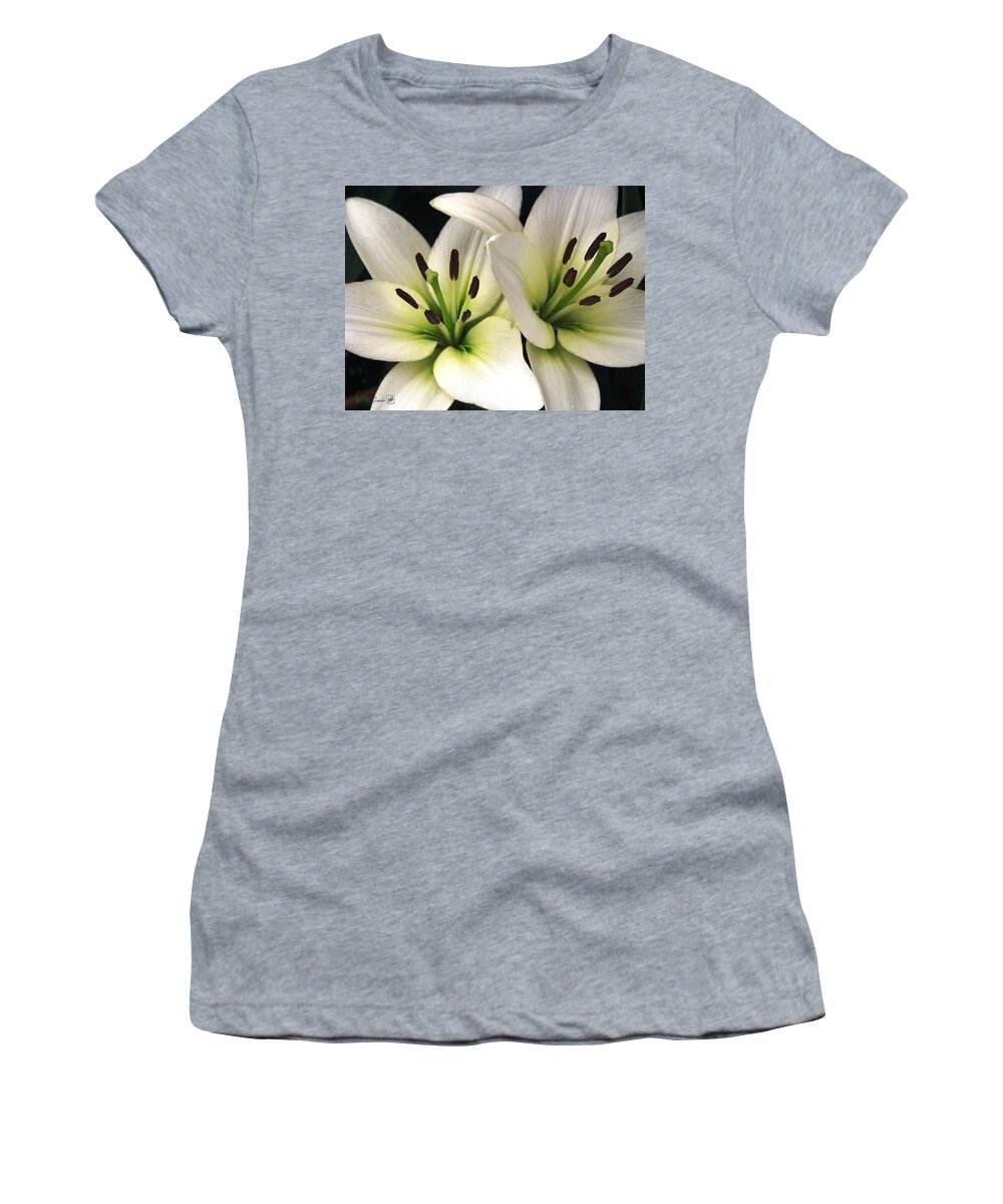Oriental Lily Women's T-Shirt featuring the photograph Oriental Lily named Endless Love by J McCombie