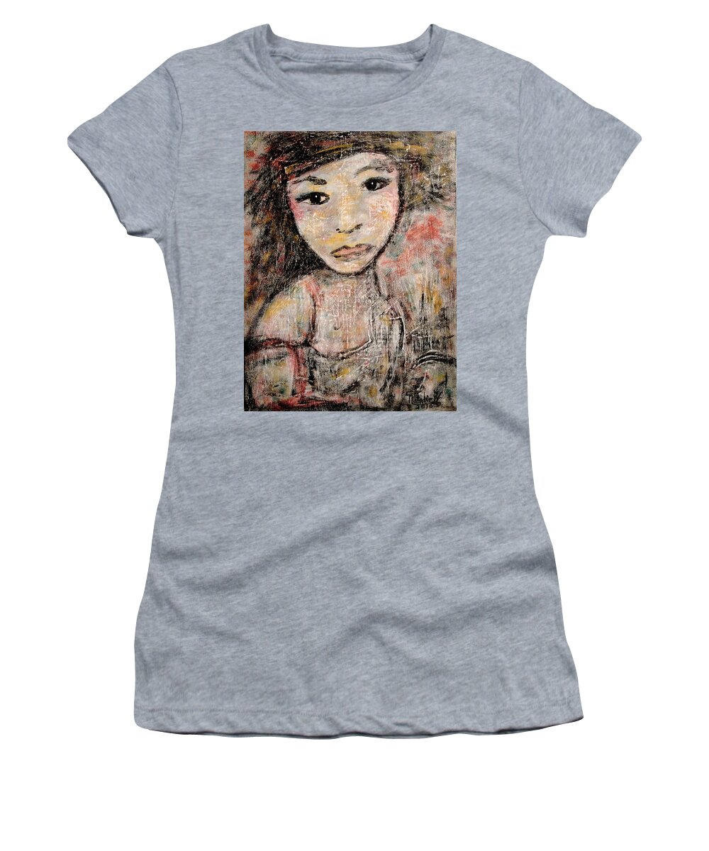 Orphan Women's T-Shirt featuring the painting Orphan by Natalie Holland