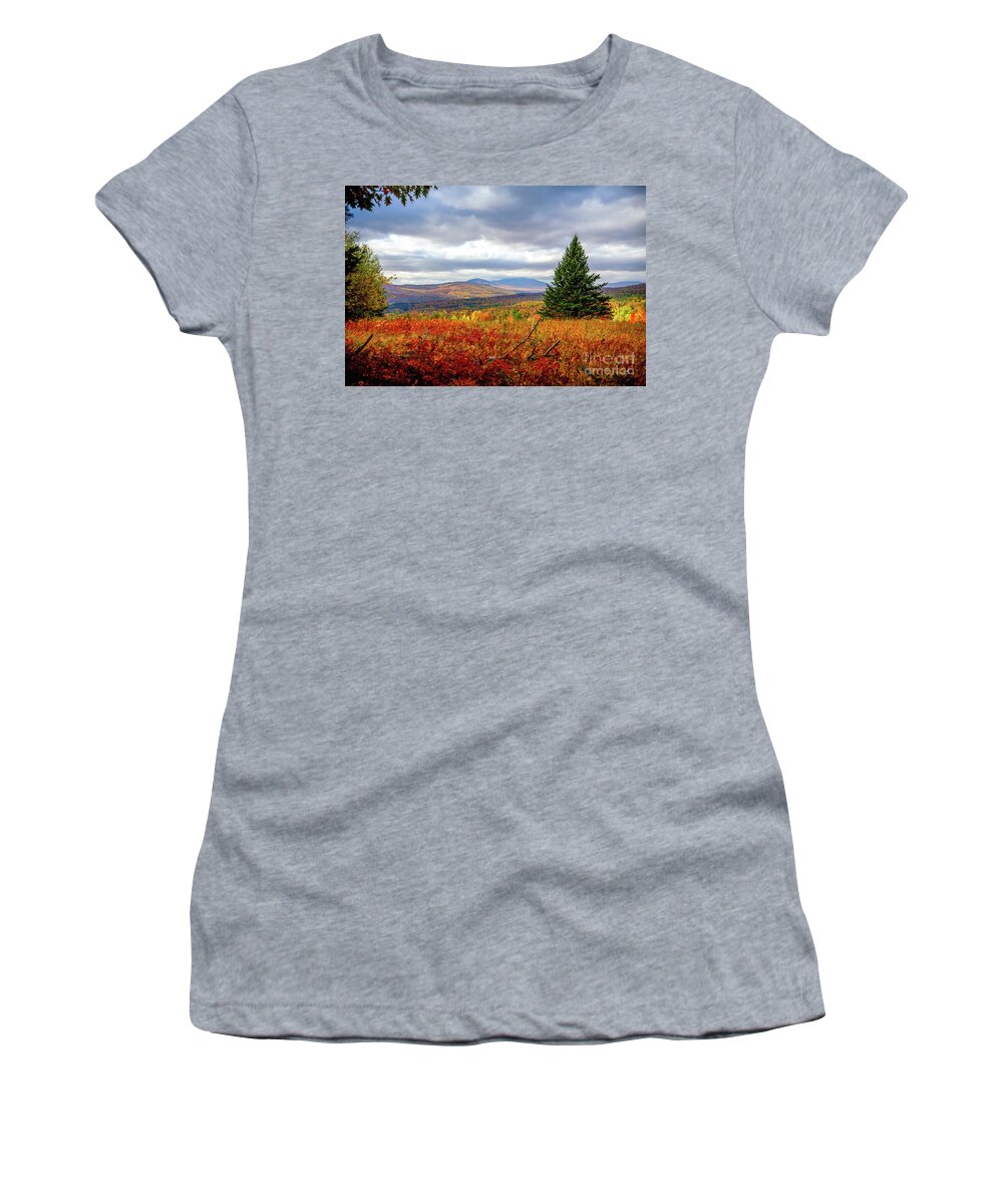 Overlook Women's T-Shirt featuring the photograph Overlooking the Foothills by Alana Ranney