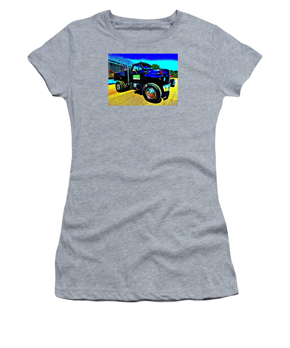 Oxford Car Show Women's T-Shirt featuring the photograph Oxford Car Show 157 by George Ramos