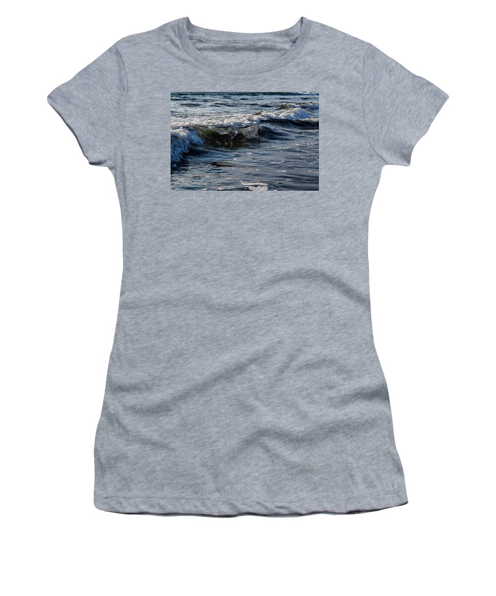 Waves Women's T-Shirt featuring the photograph Pacific Waves by Nicole Lloyd