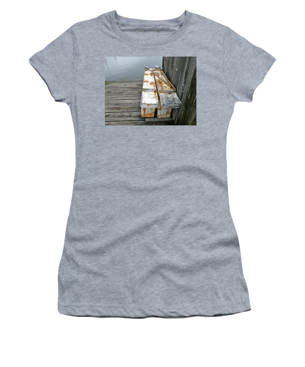 Mystic Women's T-Shirt featuring the photograph Paired Up by Anna Ruzsan