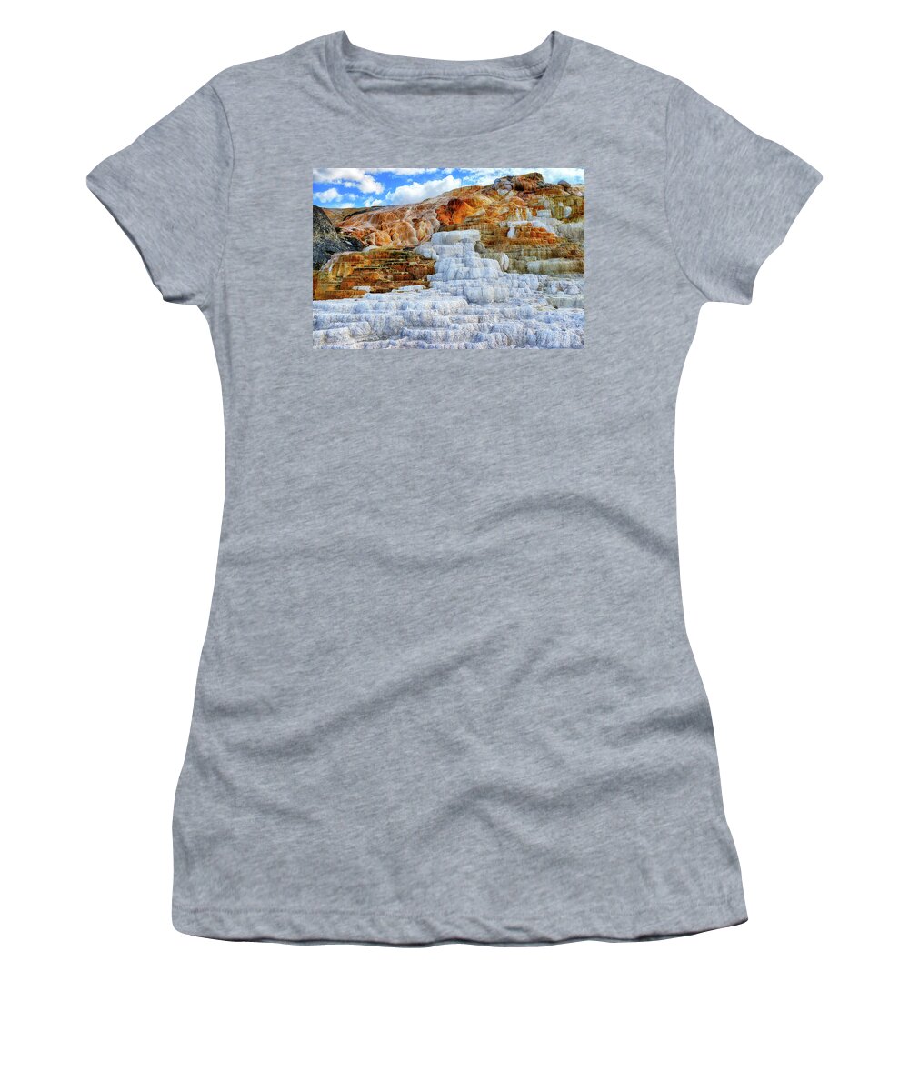 Palette Spring Women's T-Shirt featuring the photograph Palette Steps by Greg Norrell