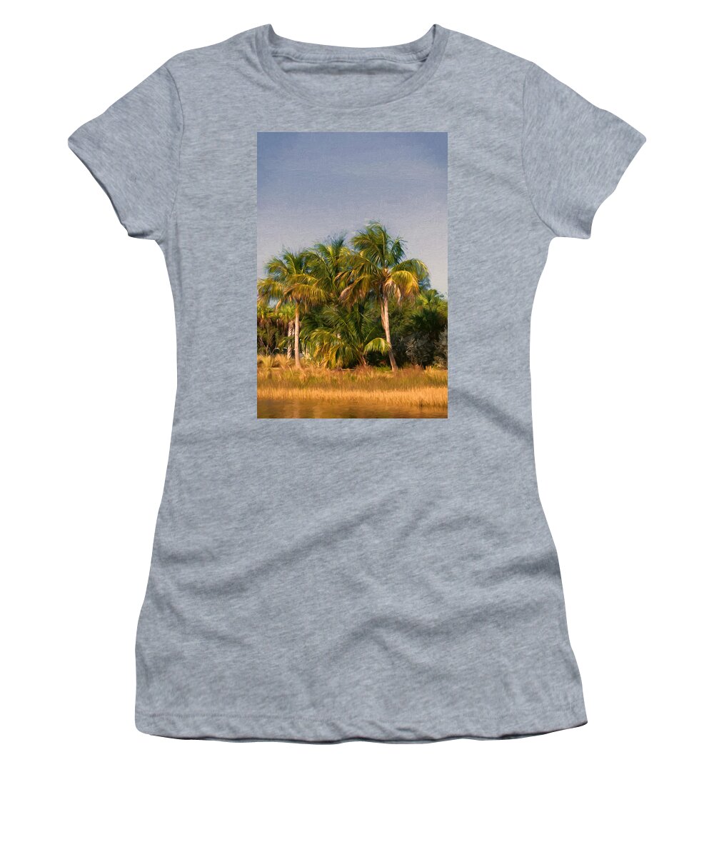 Palm Tree Women's T-Shirt featuring the photograph Palms - Naples Florida by Kim Hojnacki