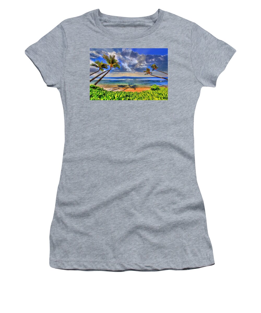 Beach Women's T-Shirt featuring the photograph Paradise Found - Kaanapali Beach by DJ Florek