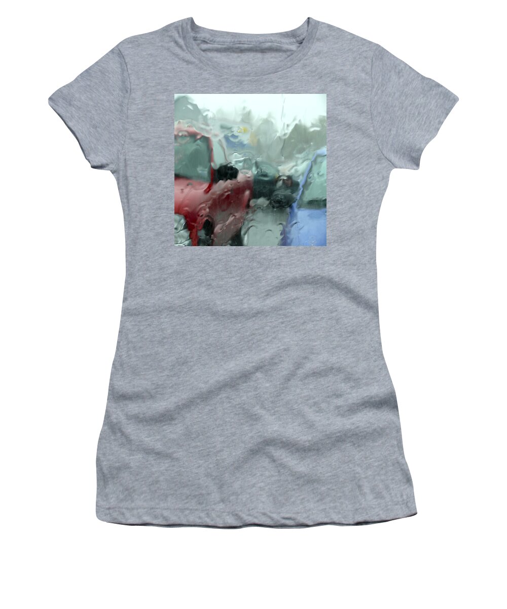 Square Fine Art Women's T-Shirt featuring the photograph Parking Lot by Mike McGlothlen