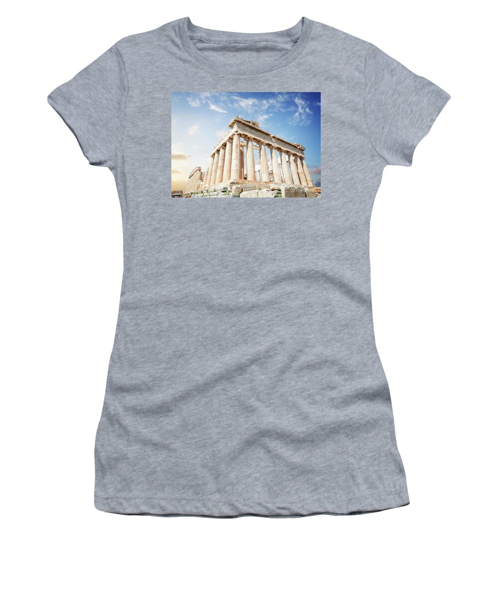 Athens Women's T-Shirt featuring the photograph Parthenon by Anastasy Yarmolovich