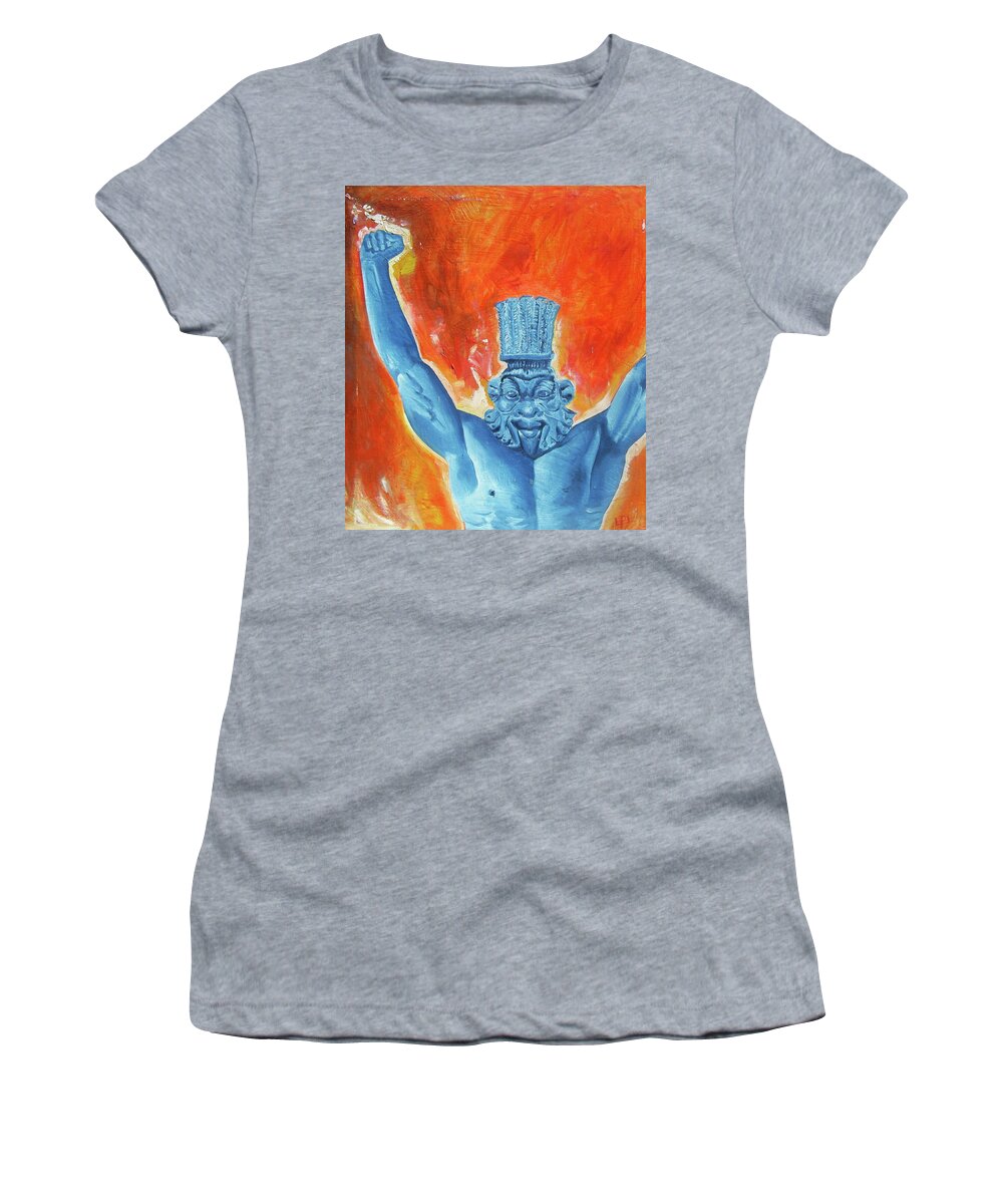 Passion Women's T-Shirt featuring the painting Passion by Laura Pierre-Louis