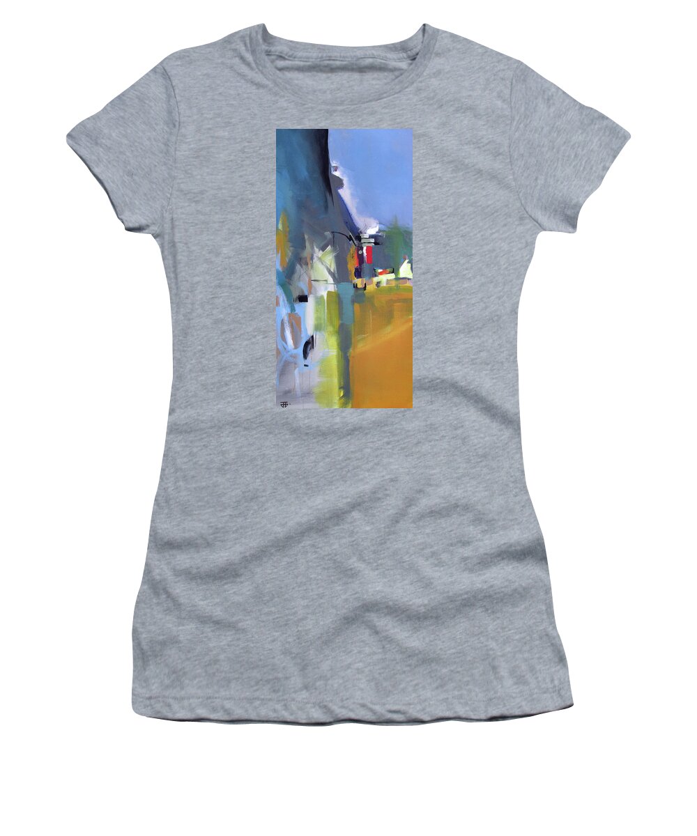 Abstract Women's T-Shirt featuring the painting Past The Doorway by John Gholson
