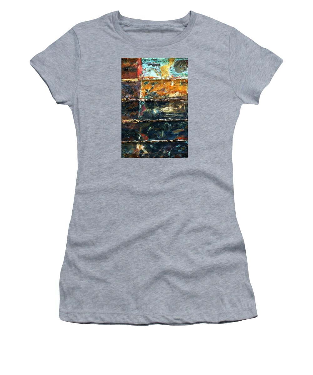 Newel Hunter Women's T-Shirt featuring the photograph Patchworks 3 by Newel Hunter