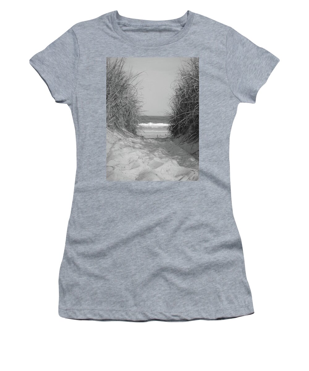 Sand Women's T-Shirt featuring the photograph Path to the beach by WaLdEmAr BoRrErO