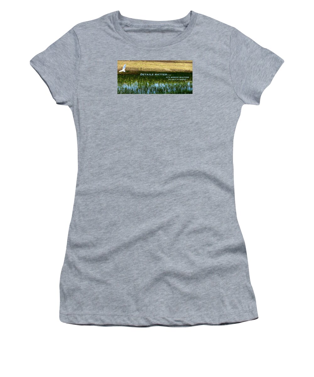  Women's T-Shirt featuring the photograph Patience by David Norman