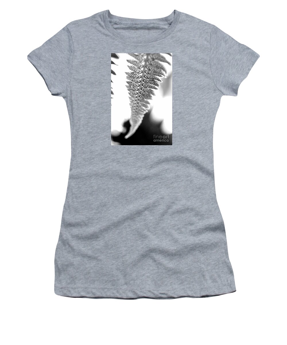 Garden Women's T-Shirt featuring the photograph Patterns in Nature Black and White by Angela Rath
