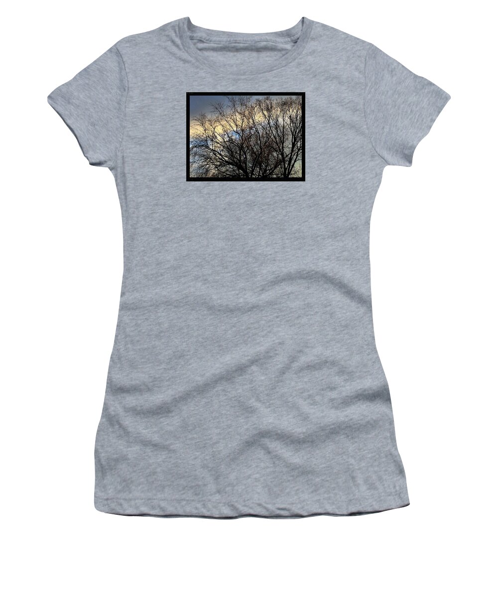 Fankjcasella Women's T-Shirt featuring the photograph Patterns In The Sky by Frank J Casella
