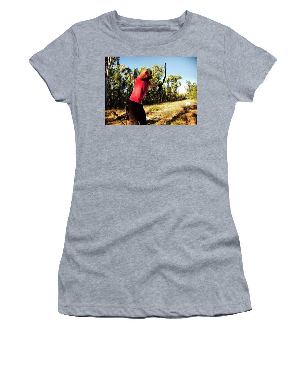 Portrait Women's T-Shirt featuring the photograph Paul bow 6 by Michael Blaine