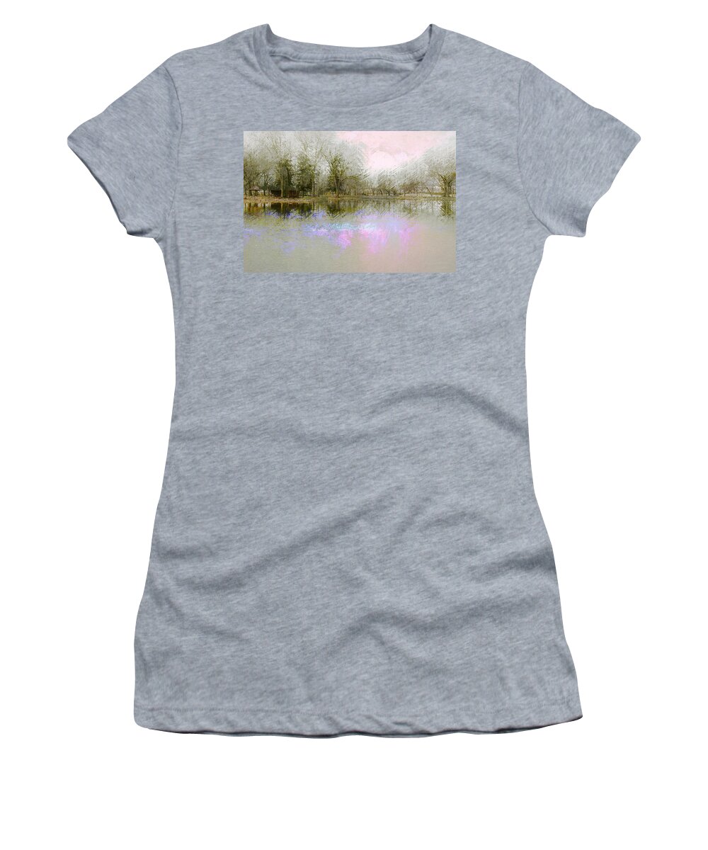 Landscape Women's T-Shirt featuring the photograph Peaceful Serenity by Julie Lueders 