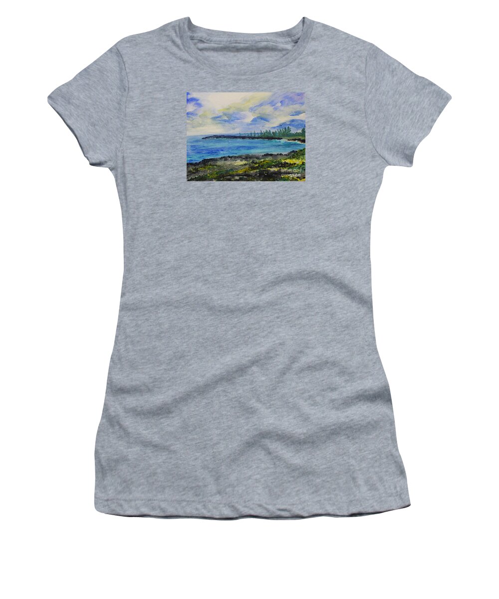 Pedro Women's T-Shirt featuring the painting Pedro View by Jerome Wilson