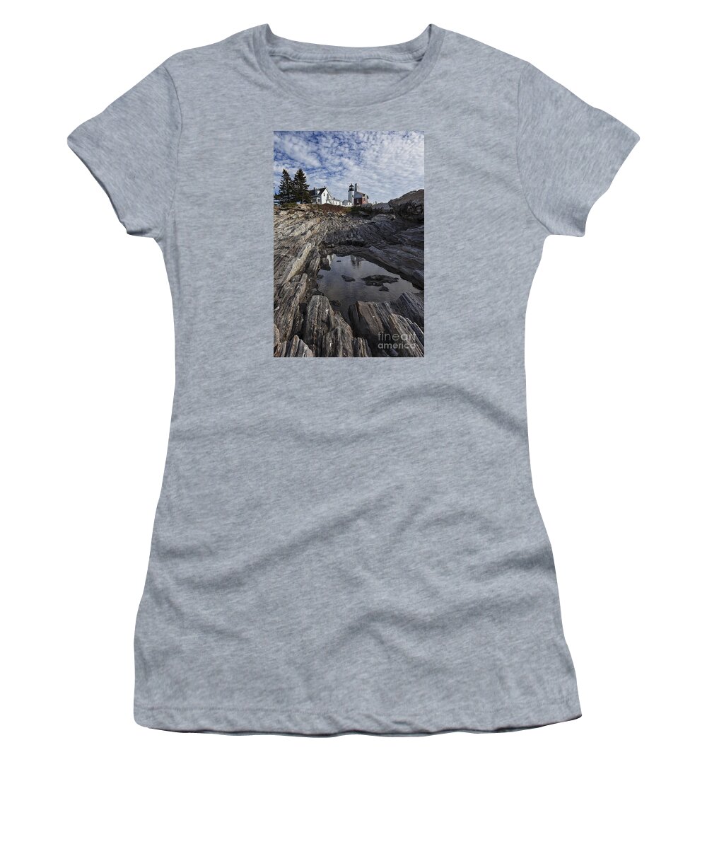 Maine Women's T-Shirt featuring the photograph Pemaquid Lighthouse by Timothy Johnson