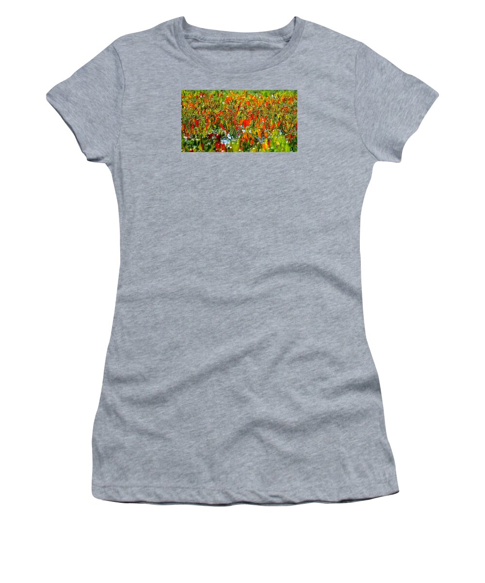 Peppers Women's T-Shirt featuring the photograph Peppers by David Lee Thompson