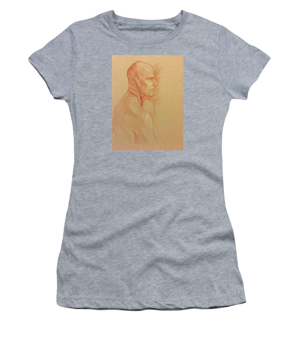 Figure Women's T-Shirt featuring the painting Peter #2 by James Andrews