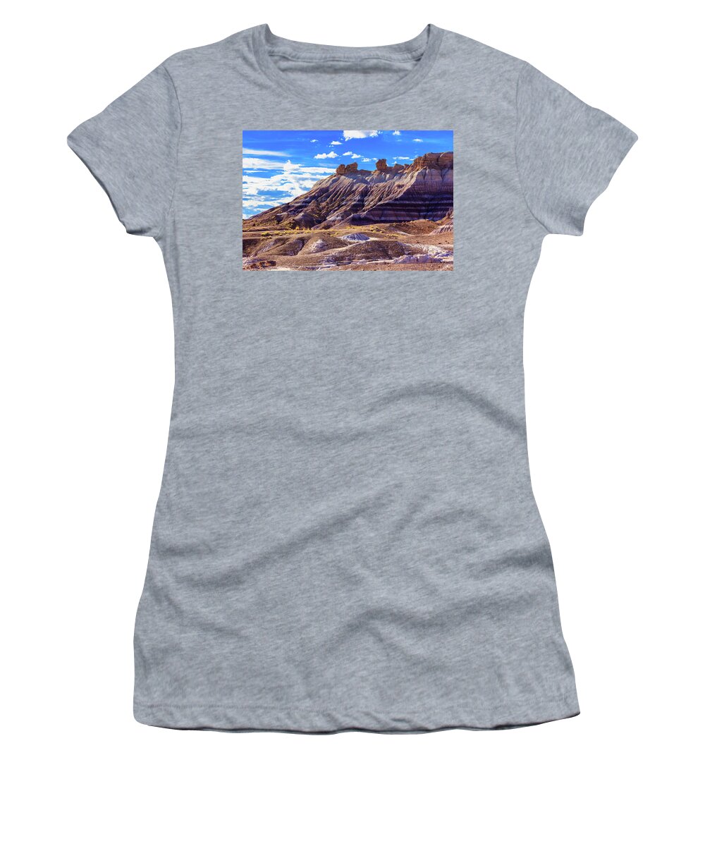 Arizona Women's T-Shirt featuring the photograph Petrified Forest V by Raul Rodriguez
