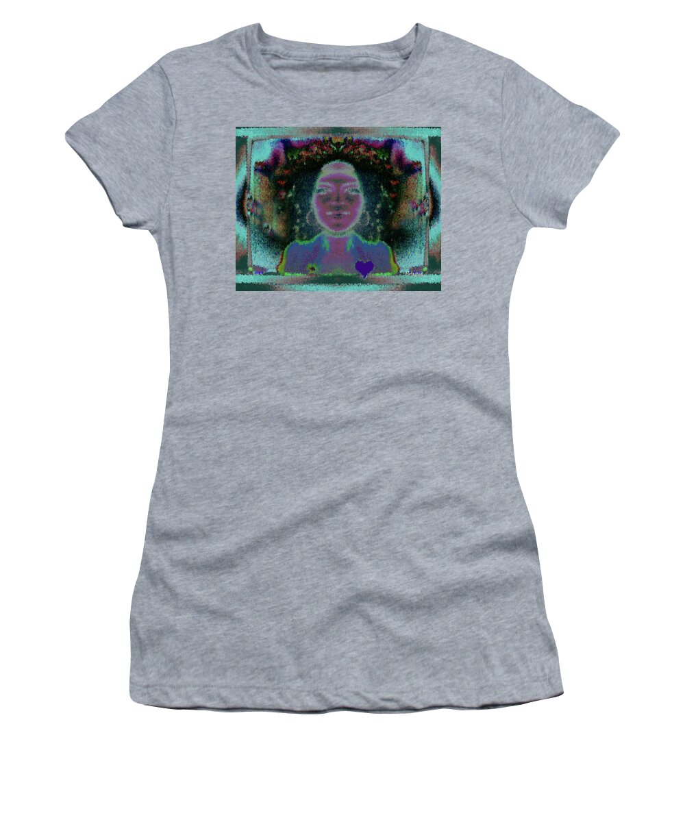 Pharo Inspired Women's T-Shirt featuring the digital art Pharo Inspired #092 by Barbara Tristan
