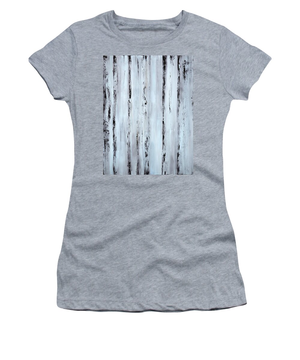 Urban Women's T-Shirt featuring the painting Pier Planks by Tamara Nelson