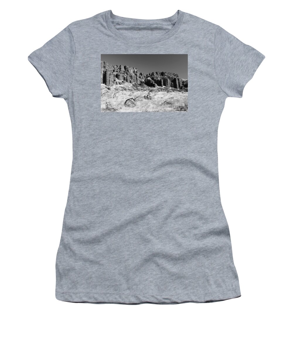 Oregon Women's T-Shirt featuring the photograph Pillars in Time by Steve Warnstaff