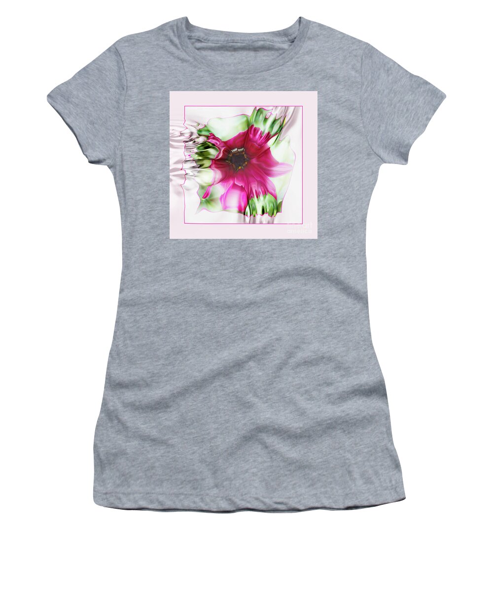 Pink Women's T-Shirt featuring the photograph Pink Daisy by Elaine Hunter