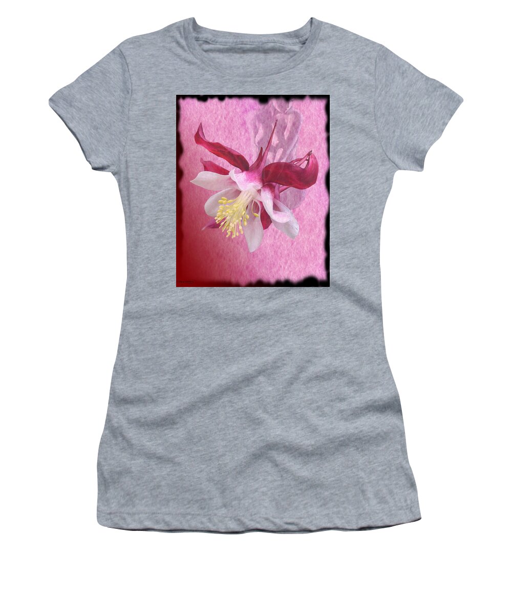 Fleurotica Art Women's T-Shirt featuring the digital art Pink Lady by Torie Tiffany