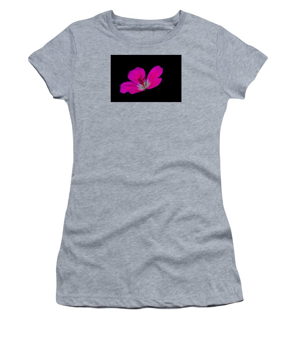 Pink Women's T-Shirt featuring the photograph Pink Stamen by Richard Patmore