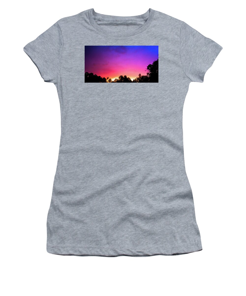 Alabama Women's T-Shirt featuring the photograph Pink Sunset by James-Allen