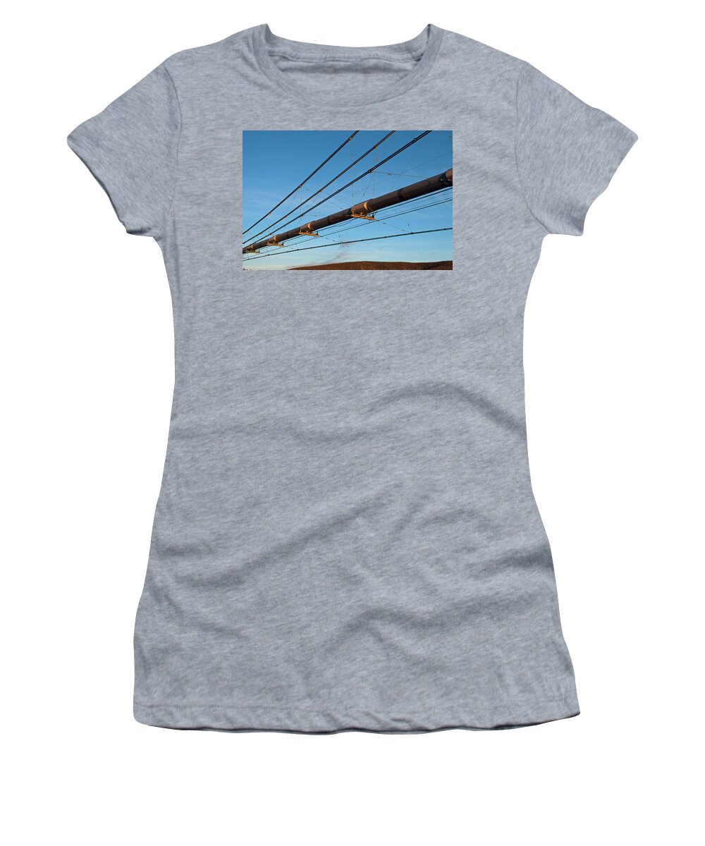 Pipeline Women's T-Shirt featuring the photograph Pipeline by Cathy Mahnke