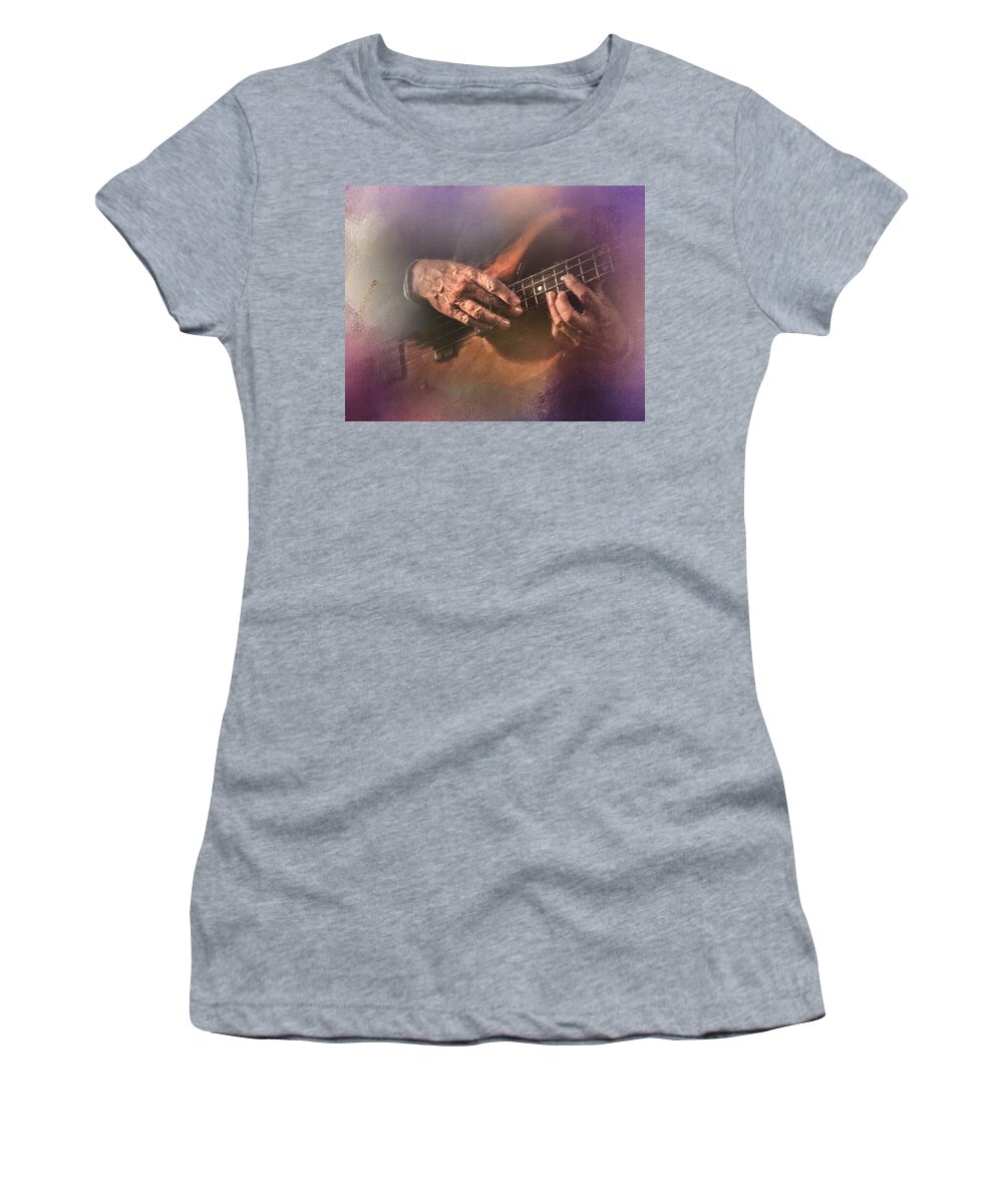 Bass Women's T-Shirt featuring the photograph Play Me Some Blues by David and Carol Kelly